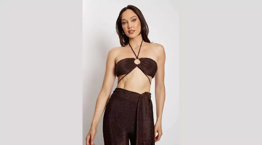 Hope Ring Crop Top - Chocolate Shimmer