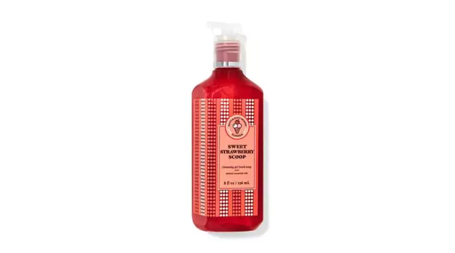 Sweet Strawberry Scoop Cleansing Gel Hand Soap