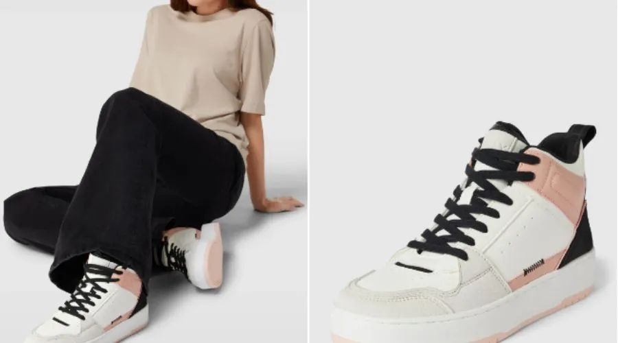 Only Sneakers in color-blocking design, model "SAPHIRE" in white