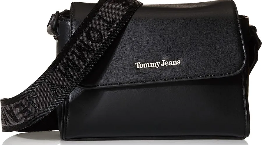 TOMMY JEANS TJW FEMME FLAP CROSSOVER - Black