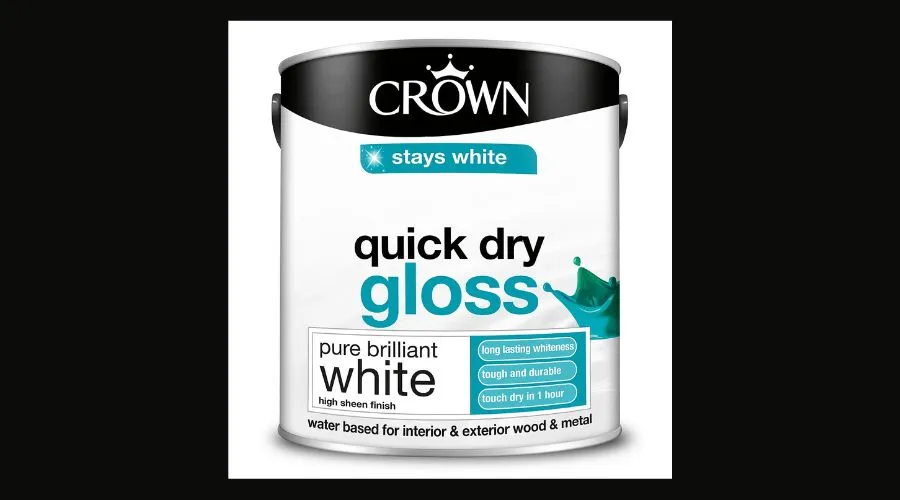 Crown Quick Drying Gloss Paint Pure Brilliant White - 2.5L