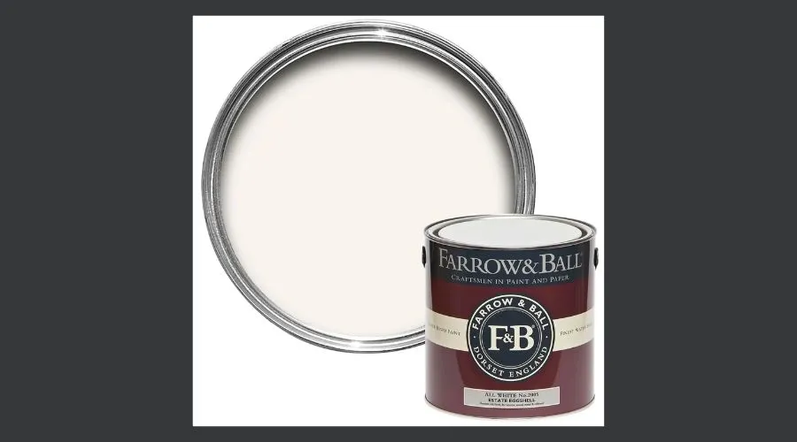 Farrow & Ball Estate Eggshell Paint All White - 2.5L