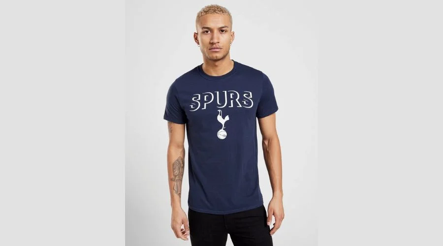 Official Team Tottenham Hotspur Badge T-Shirt Heren
