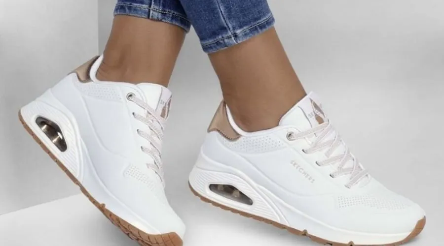 Skechers - Uno Shimmer Away Sneakers White
