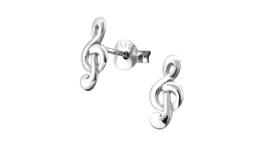 Janusch Children's silver clef ear studs