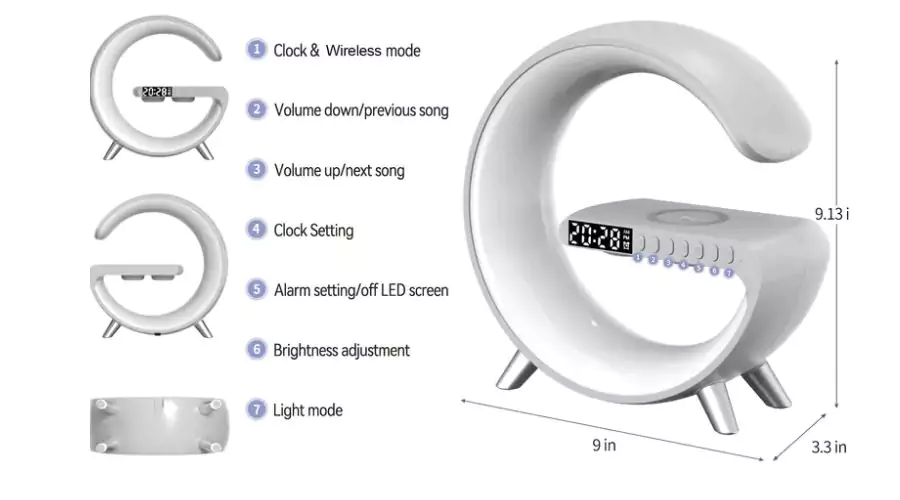 RGB Light Bar Smart Sunrise Alarm Clock
