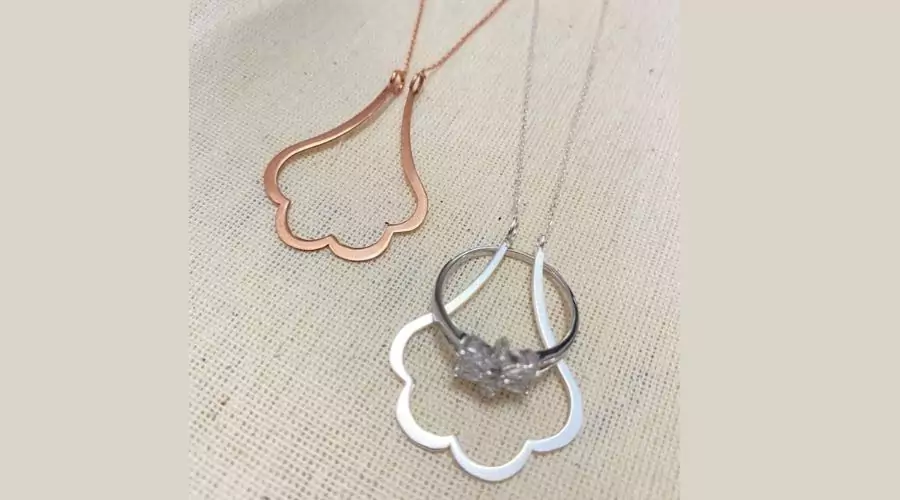 Sterling Silver Ring Holder Necklace