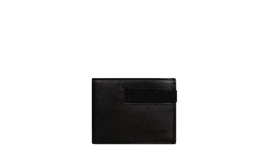 Fasolo CAFE UN Elastic Men's Leather Wallet - Black