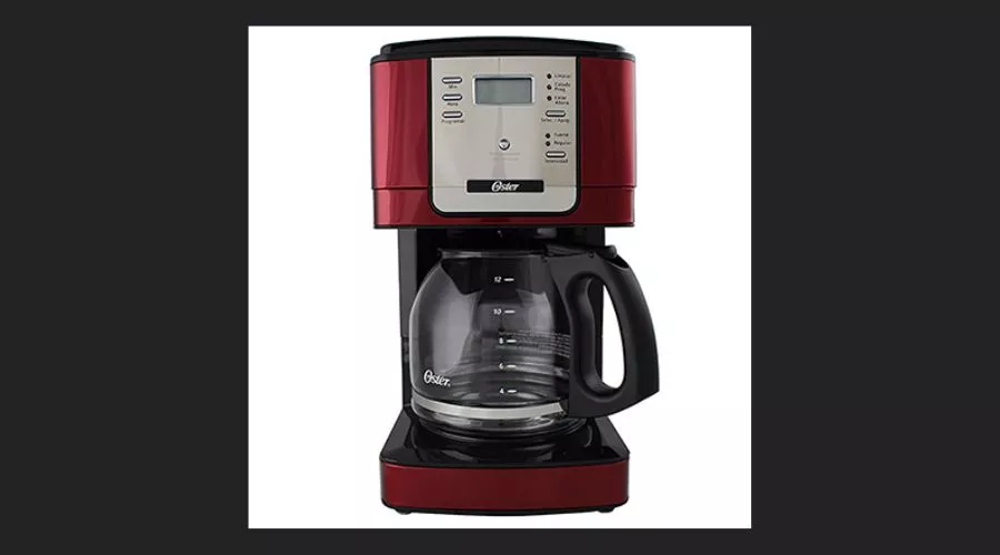 Oster Programmable Coffee Maker 12 Cups Red