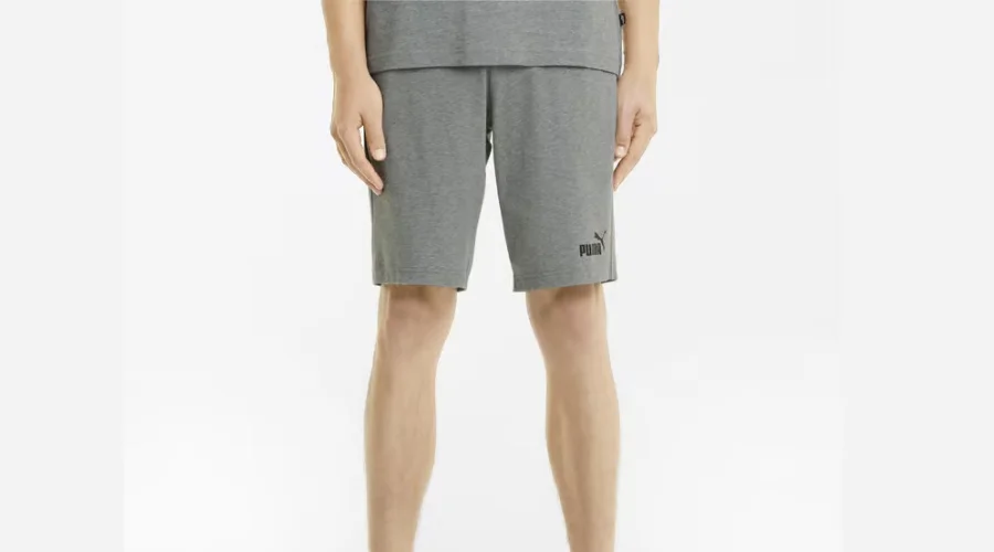 Puma Men’s Essentials jersey shorts - medium grey heather 