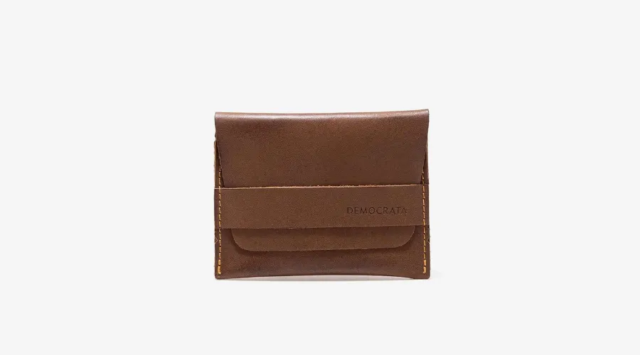 Tan Leather Wallet - Brown