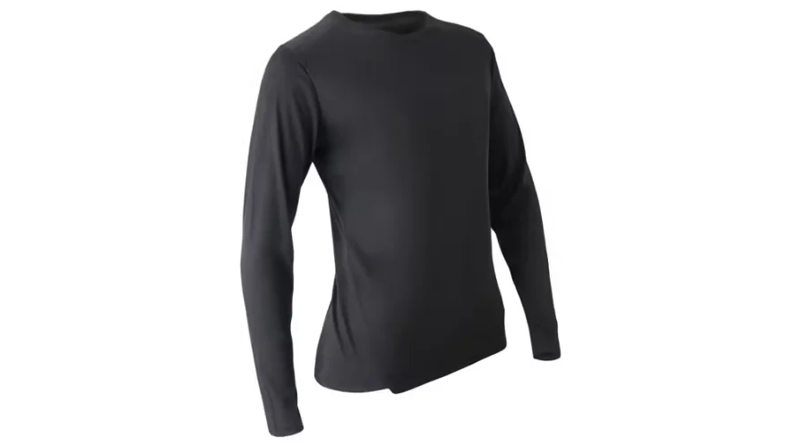 Women's long-sleeved running T-shirt Sun Protect - black | feedhour