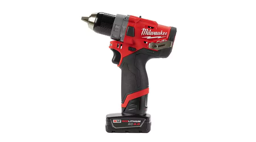 M12 FUEL BRUSHLESS ROTARY HAMMER DRILL (WITHOUT CARBON) 1/2" 12V WITH 1 BAT 4.0AH AND 1 BAT 2.0AH 