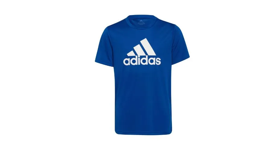Children's Adidas Big Logo T-Shirt - Blue+White