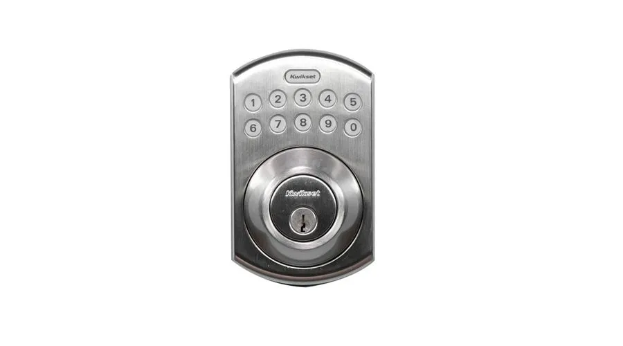 Contemporary Electronic Lock 10 Satin Nickel Buttons