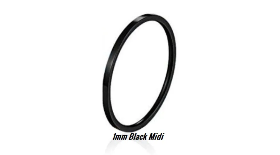 1mm, thin, black, stainless steel, knuckle