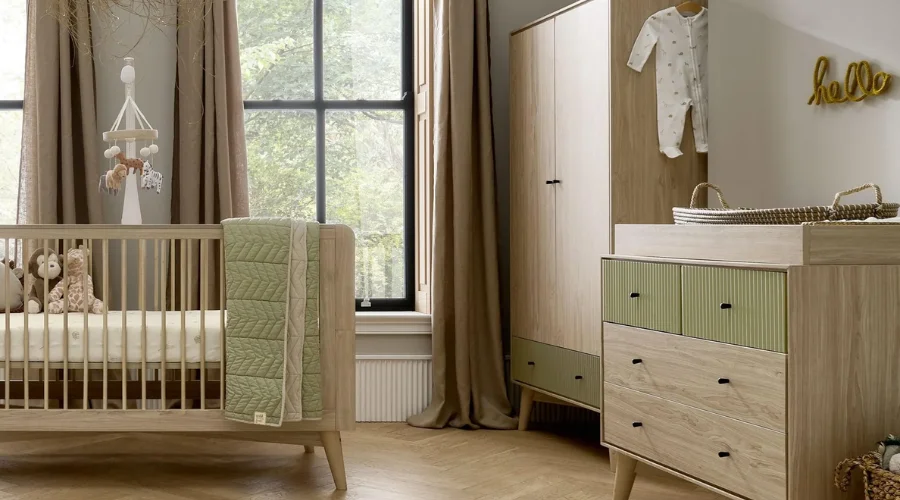 Coxley 3 Piece Furniture Range - Natural/Olive Green