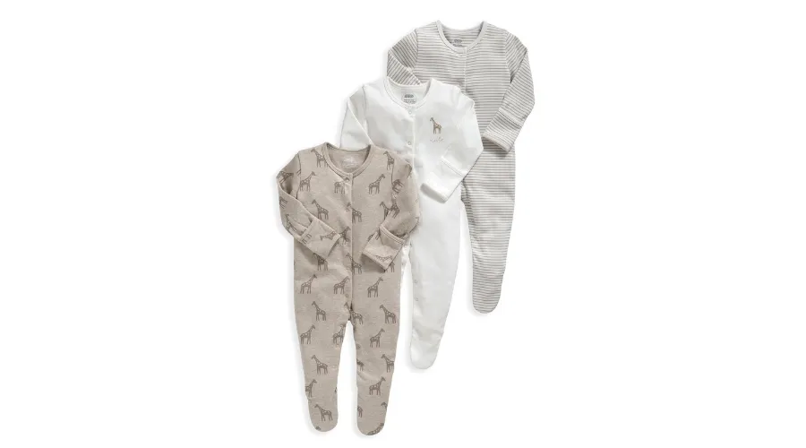 Giraffe Sleepsuits - 3 Pack