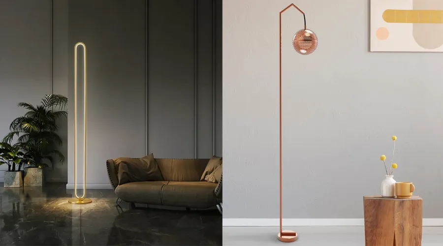Goodhome Harchies Matt Black Floor Light | Feedhour