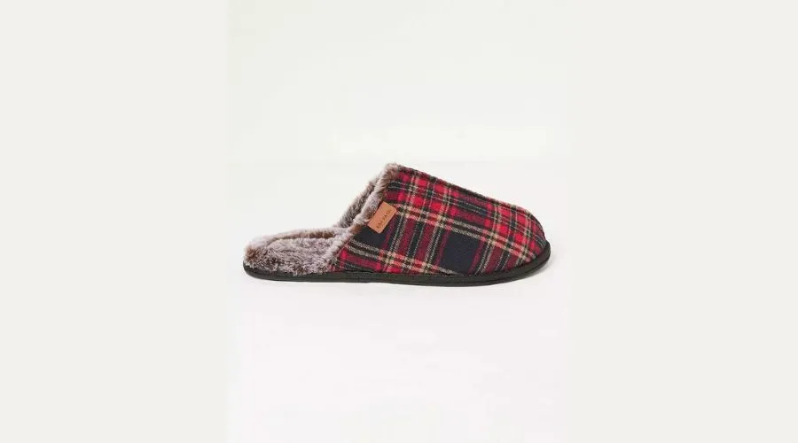 Harvey Check Mule Slipper