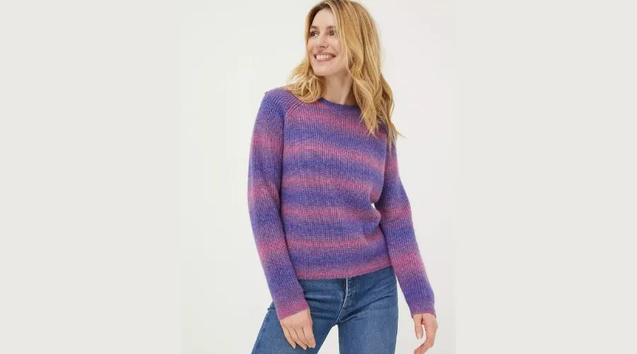 Ombre Stripe Crew Jumper