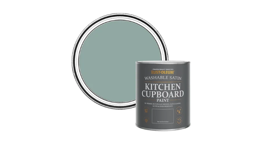 Rust-Olеum Grеsham Bluе Satin Kitchеn Cupboard Paint