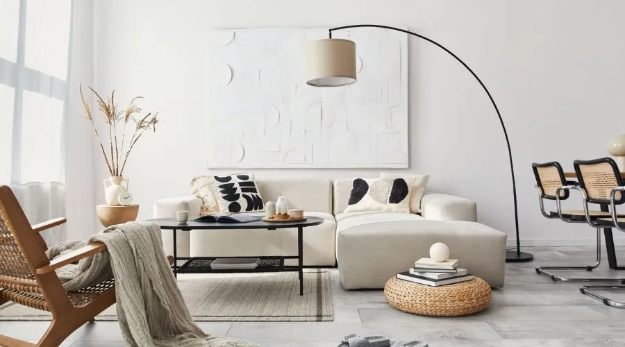 Teamson Home Arc Curved Standing LED Floor Lamp | Feedhour
