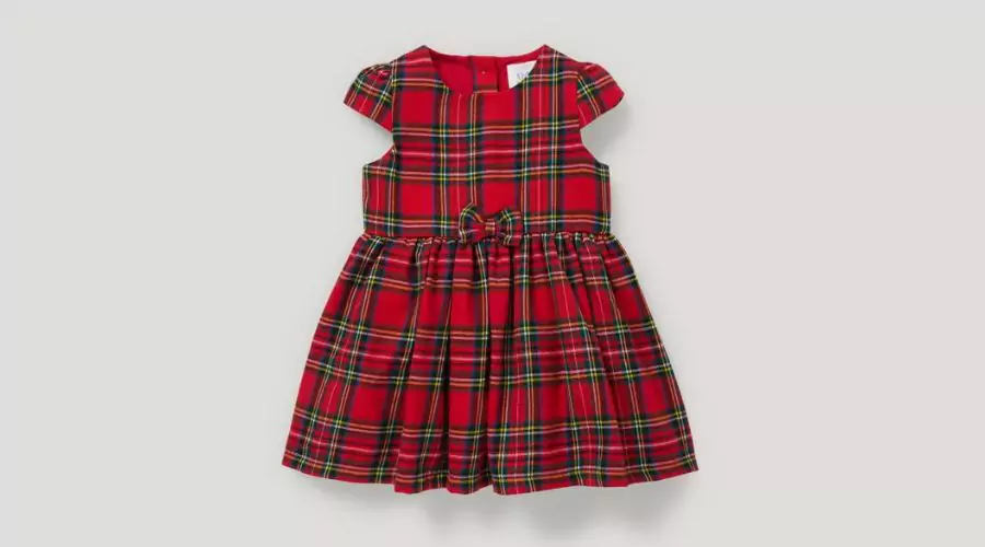Baby Dress - Check Red
