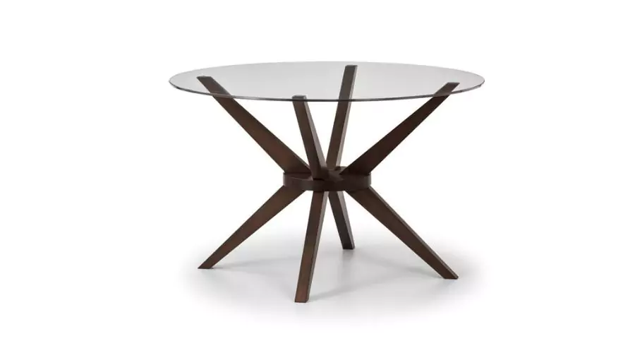 Living Fulham 1.2m Glass Round Dining Table