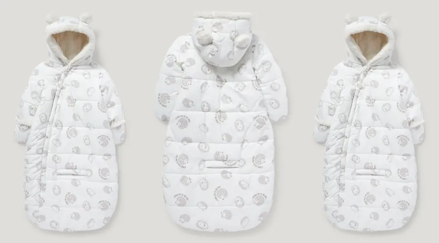 Baby snowsuit with hood and footmuff | Feedhour