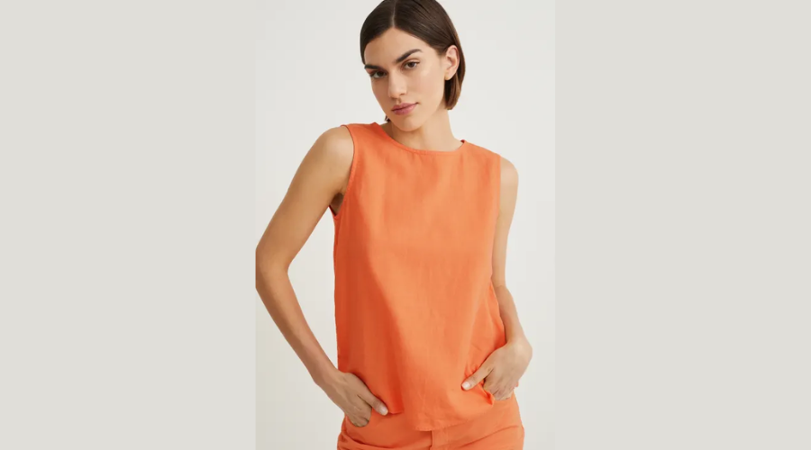 Blouse - linen blend