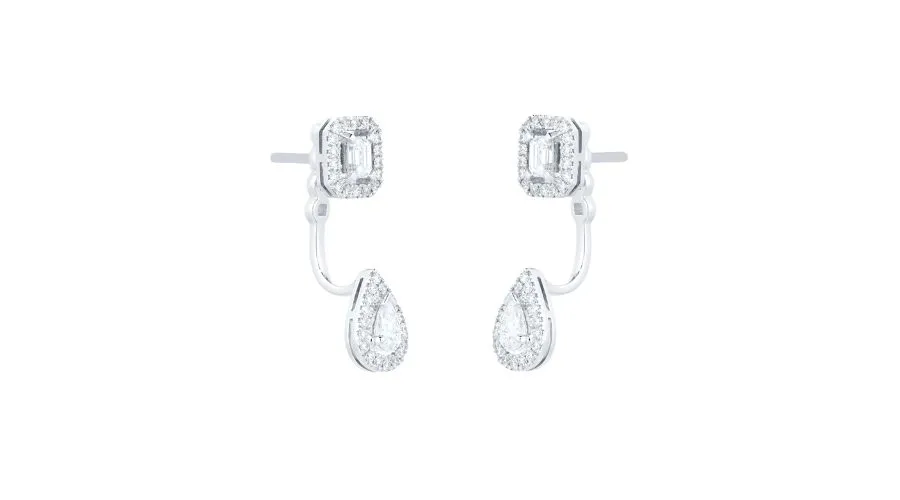 Messika My twin diamond drop 0.86ct tw diamond earrings