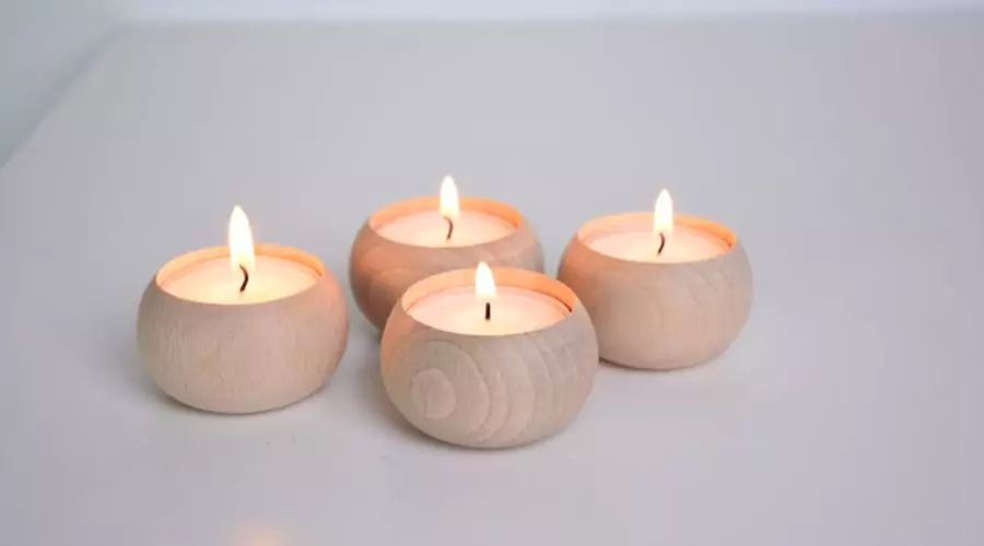 Wood Tealight Holders