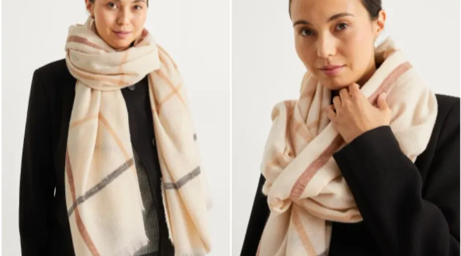 Light beige scarf