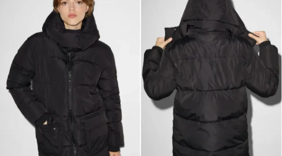 CLOCKHOUSE - quilted coat with hood
