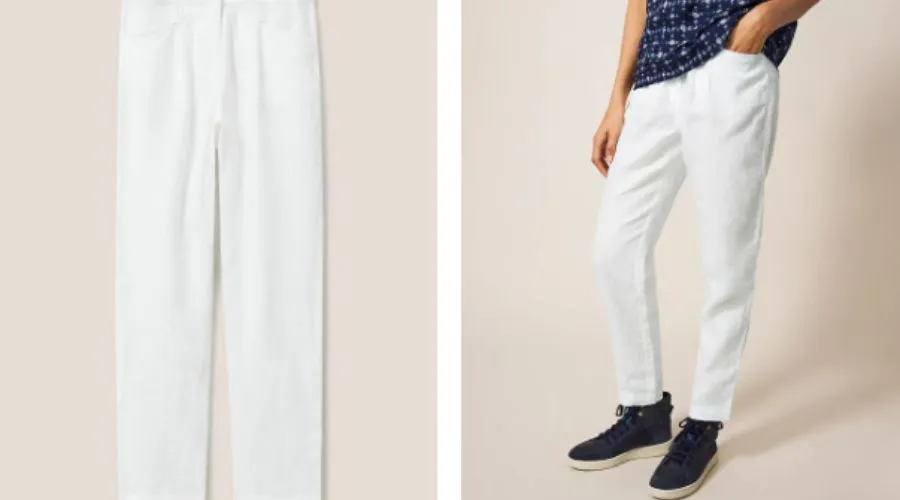 White Stuff’s Classic Linen Tapered Trousers
