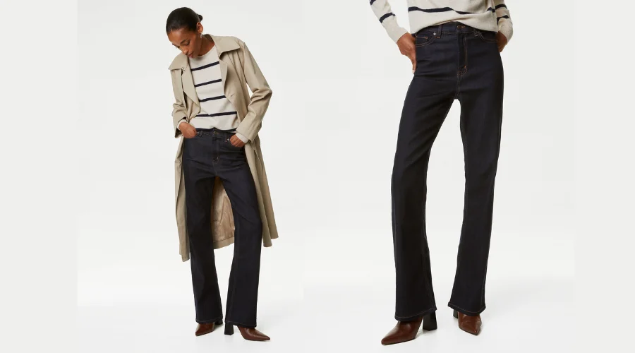 Autograph High Waisted Flared Jeans