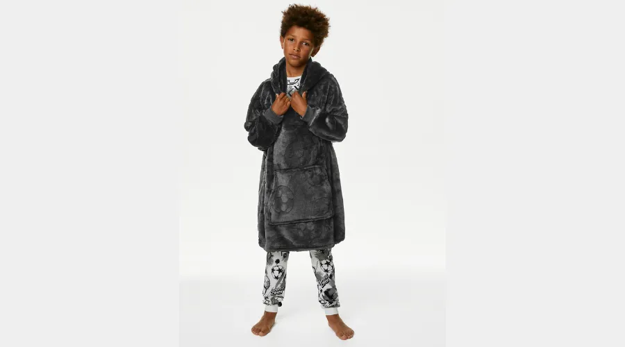 Fleece Football Oversized Hoodie