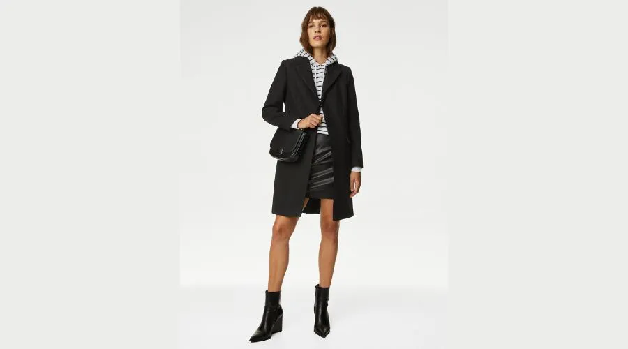 M&S Collection Tailored Single Breasted Coat