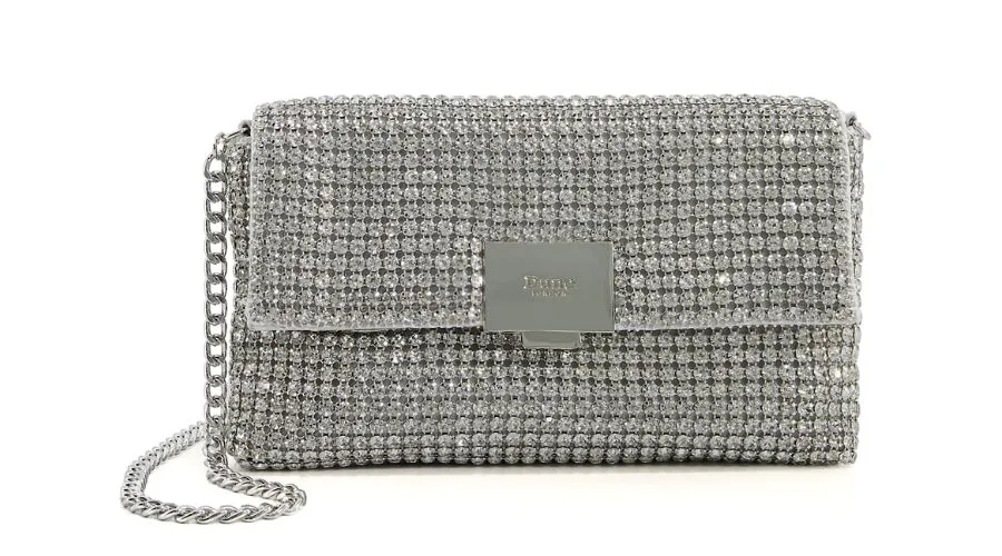 Metallic clutch bag 