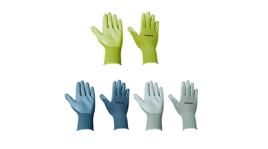 Nitrile Multicolour Gardening Gloves Medium, Pack of 3