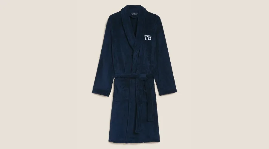 Personalised Men's Supersoft Dressing Gown 