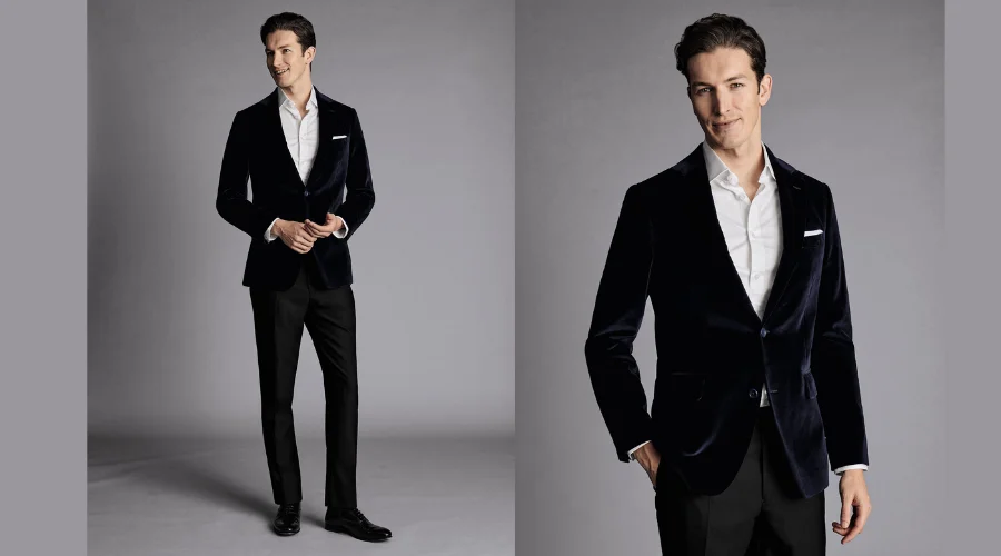 Slim Fit Italian Velvet Suit Jacket