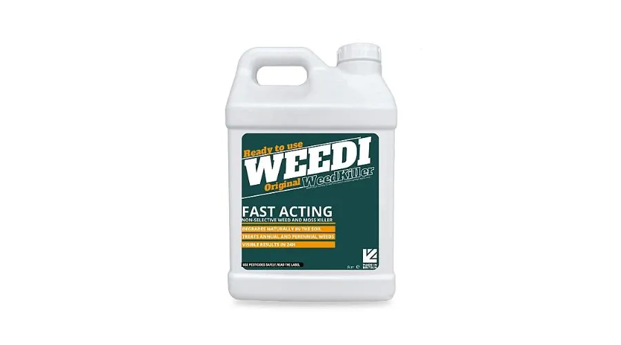 Weedi Bio Weed Killer Naturally Degrades Glyphosate Free Fast Acting Pet Owners 1st Choice Weedkiller 5L