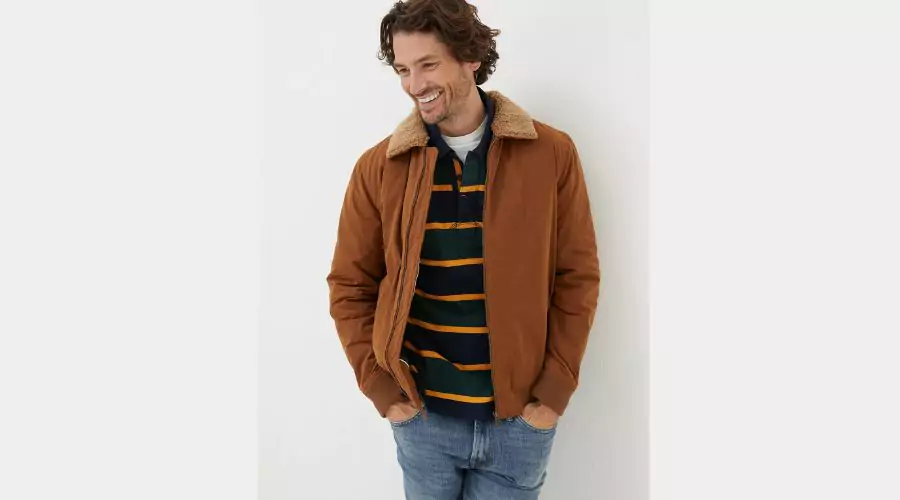 Cotton Blend Bomber Jacket