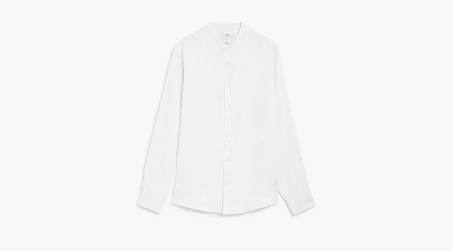Pure Linen Grandad Shirt