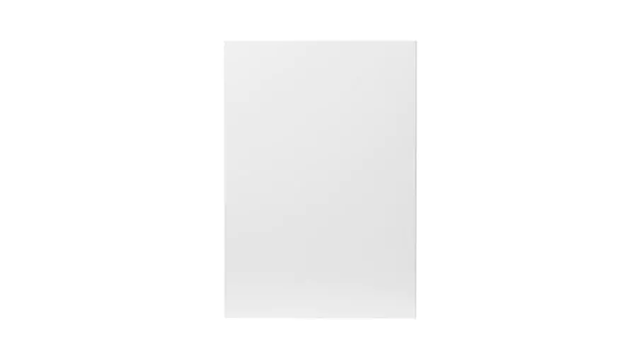 GoodHome stevia gloss white slab highline cabinet door (w)500mm (h)715mm (t)18mm