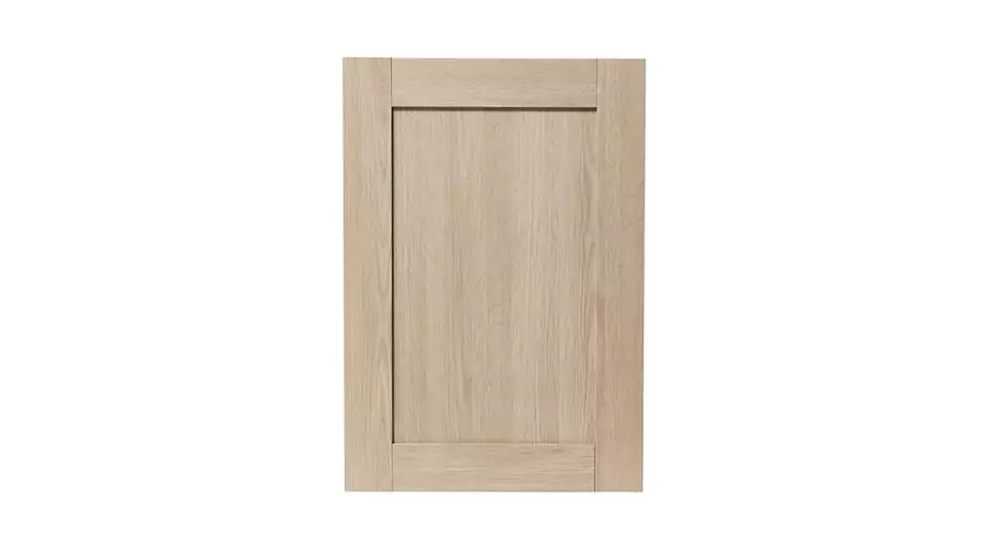 GoodHome alpinia oak effect shaker highline cabinet door (w)500mm (h)715mm (t)18mm 