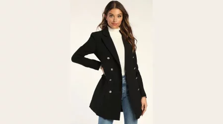 women's black coat