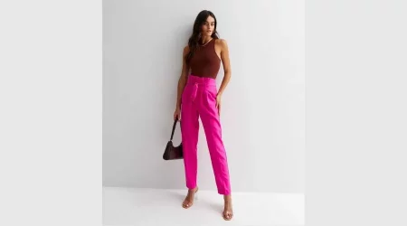 women's pink trousers
